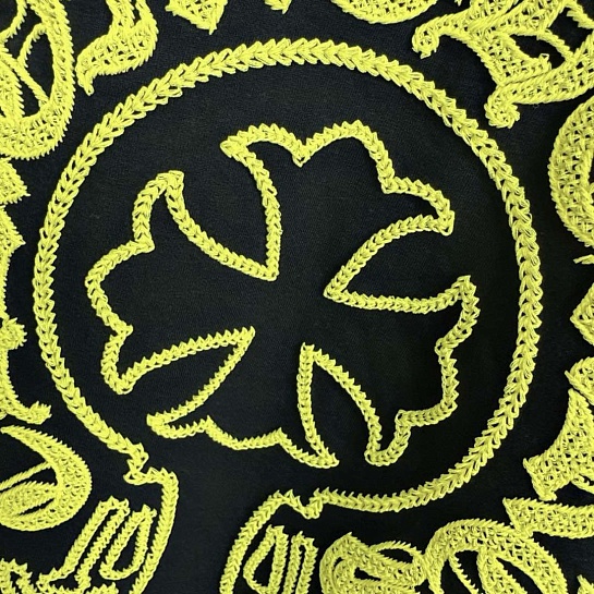 Чёрная оверсайз футболка Chrome Hearts Premium