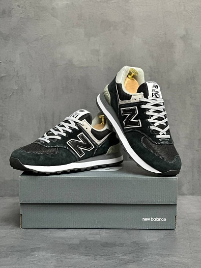 Кроссовки New Balance 574 "Triple Contrast Black"   