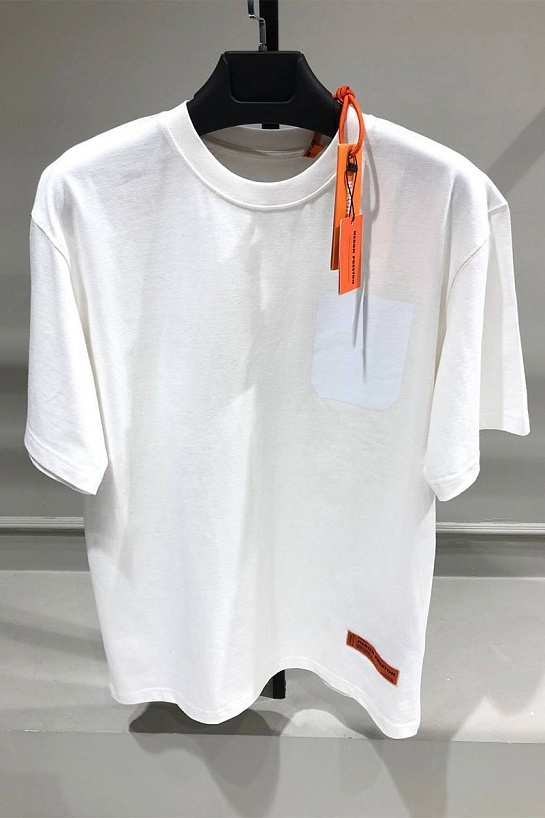 Белая оверсайз футболка Heron Preston