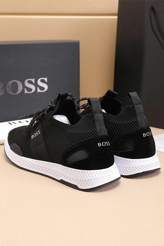 Текстильные кроссовки Hugo Boss Titanium - Black