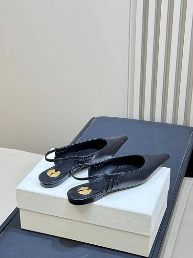 Женские кожаные мюли Yves Saint Laurent premium   