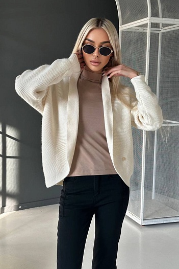 Женский белый кардиган Loro Piana   