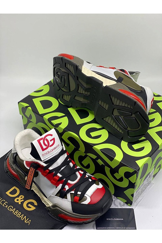 Мужские кроссовки Dolce & Gabbana Airmaster - White / Red