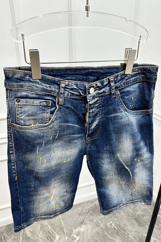 Мужские джинсовые шорты Dsquared2 x Ibrahimovic "ICON"