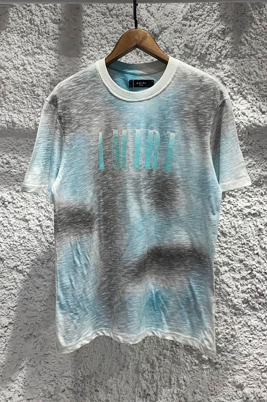 Бирюзовая оверсайз футболка Amiri