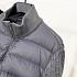 Мужская вязанная куртка Moncler logo-patch - Grey