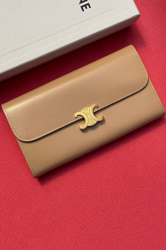 Портмоне Celine Tromphe Premium 19x10x3 см - Beige