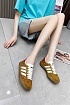 Женские кроссовки Gucci x Adidas Gazelle Collaboration - Brown