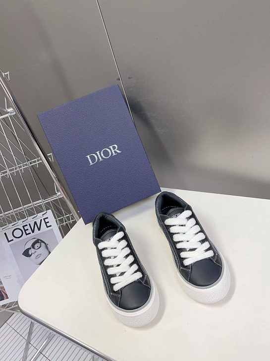 Женские комбинированные кроссовки Dior - Black