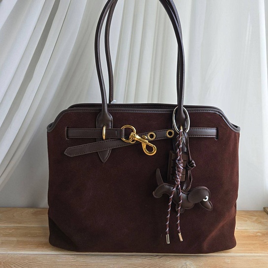 Замшевая сумка MIU MIU 43x29 см