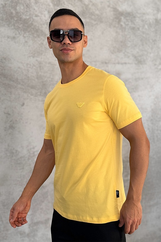 Жёлтая мужская футболка Emporio Armani 7
