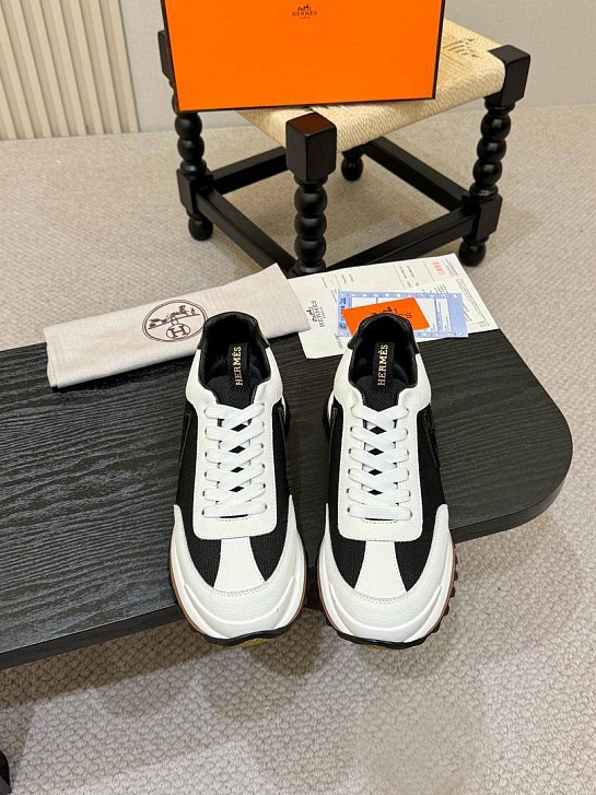 Мужские комбинированные кроссовки Hermes