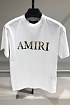 Белая мужская футболка Amiri Leopard Logo