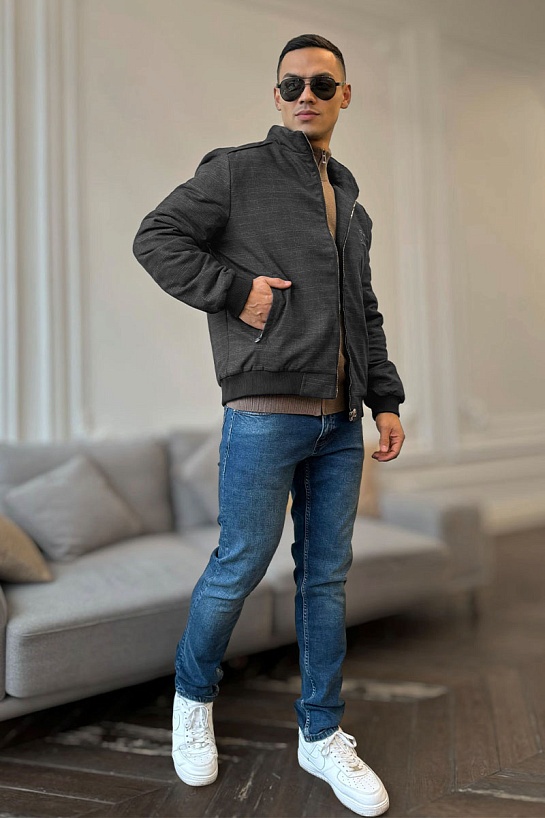 Куртка чёрного цвета Stefano Ricci logo-embroidered