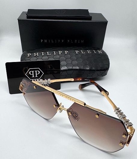 Солнцезащитные очки Philipp Plein - Brown   