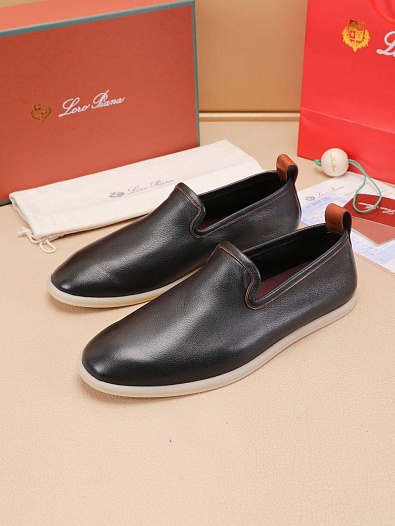 Кожаные лоферы Loro Piana   