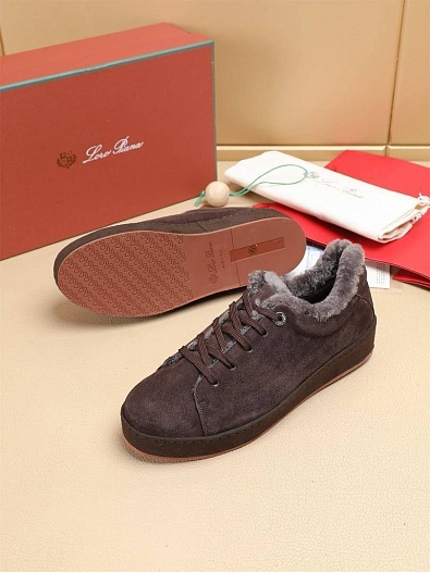 Зимние кроссовки с мехом Loro Piana   