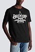 Мужская чёрная футболка Balmain Star logo-print