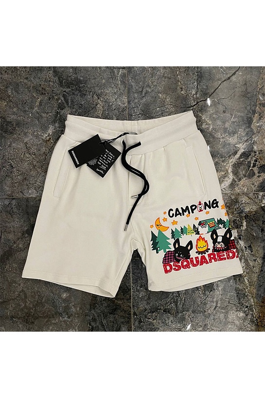 Мужские шорты Dsquared2 "Camping" - White