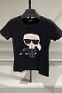 Женская чёрная футболка Karl Lagerfeld "Libra"