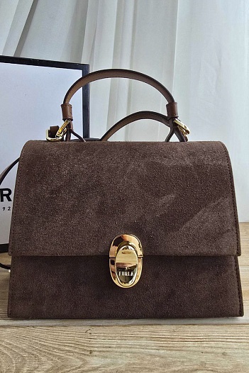 Замшевая сумка Furla Eclisse S 21x17 см   