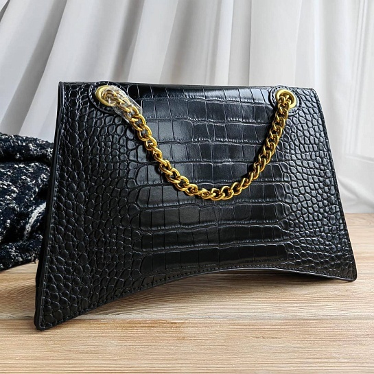 Женская кожаная сумка Balenciaga Сrush 31x20 см
