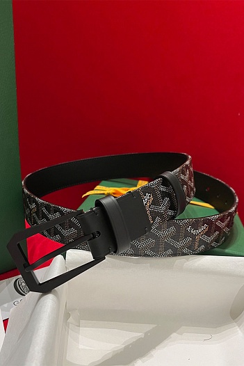 Кожаный ремень Goyard Florida Goyardine premium   