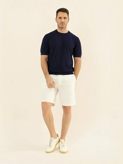 Мужская тёмно-синяя футболка Loro Piana premium   