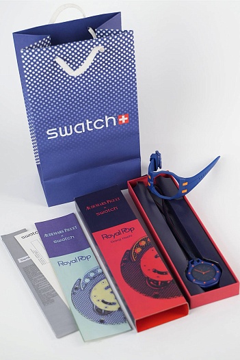 Часы Audemars Piguet x Swatch "Royal Pop" Orenji Hachi premium   