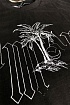 Чёрная оверсайз футболка Palm Angels logo print