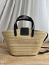 Плетёная сумка с кожаной отделкой Celine 30x18 см