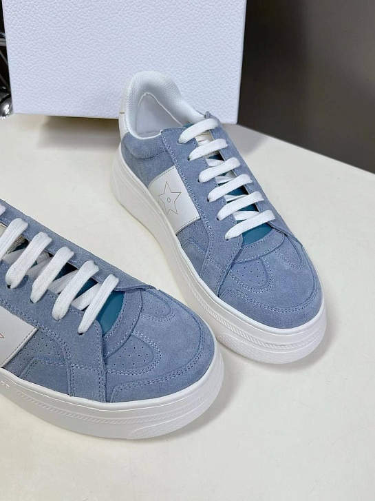 Женские комбинированные кроссовки  Dior Stars - Blue