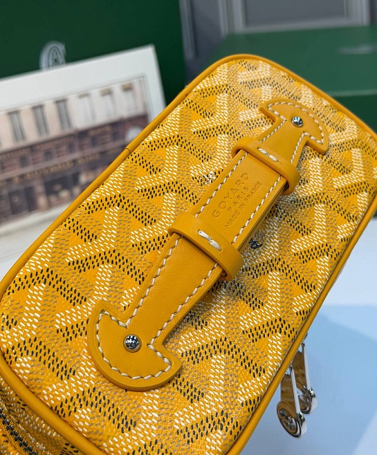 Кожаная сумка Goyard Muse Mini Vanity ​premium 16,5x10,5x8 см