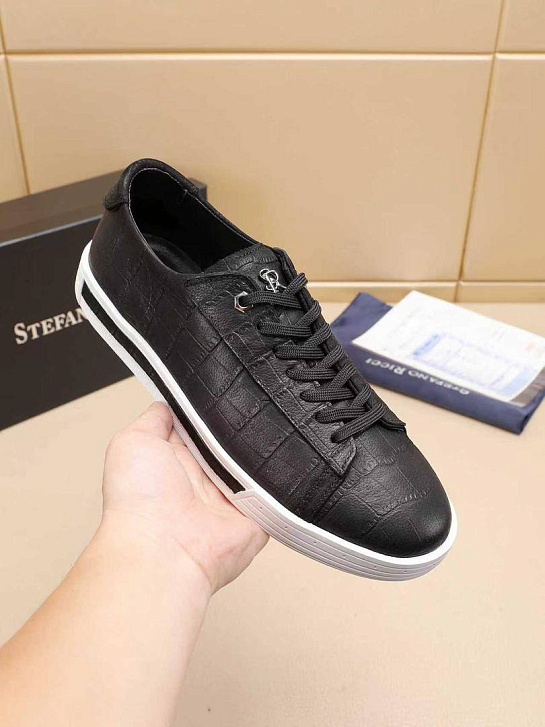 Мужские кожаные кроссовки Stefano Ricci