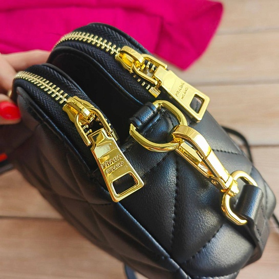 Кожаная сумка Prada Spectrum 23x16 см - Black