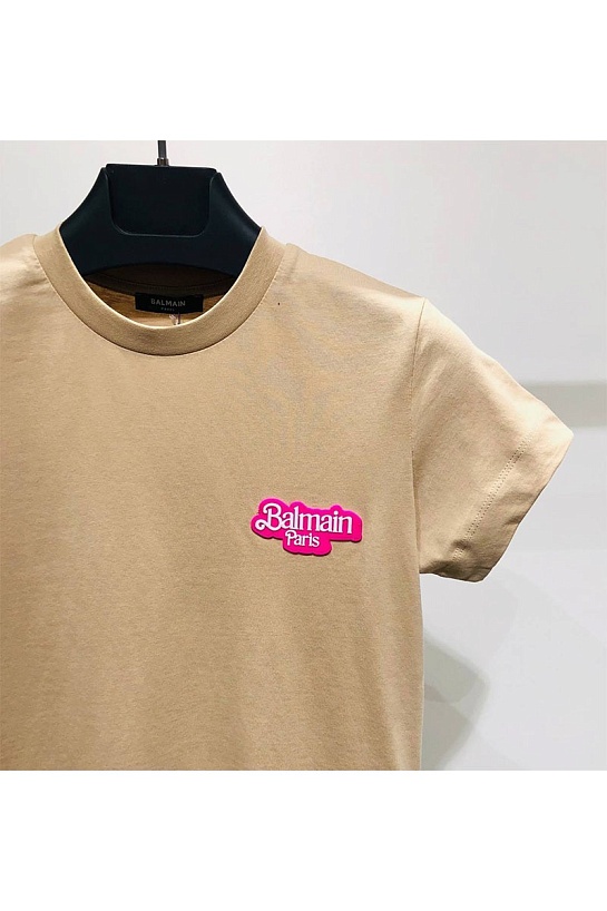 Женская футболка Balmain x Barbie - Beige