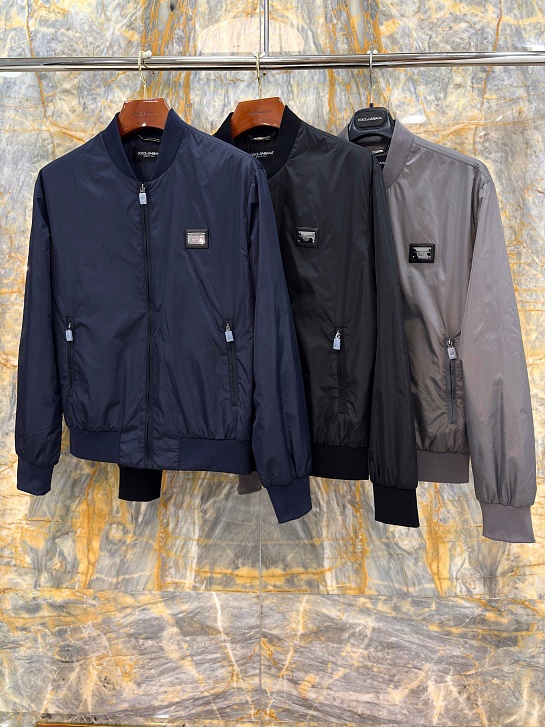 Мужская чёрная ветровка Dolce & Gabbana 