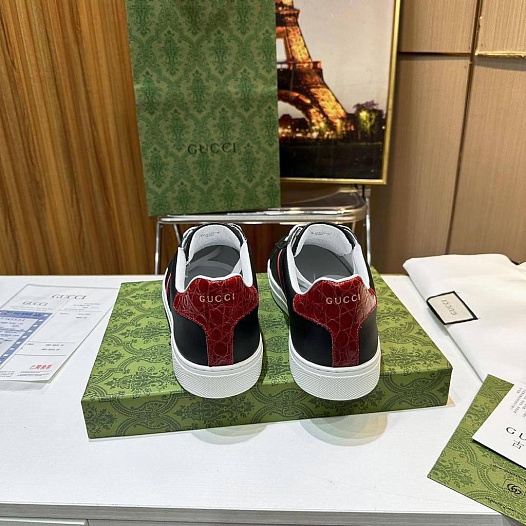 Мужские кроссовки Gucci Ace - Black   