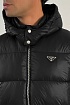 Мужской пуховик Prada logo-plaque - Black