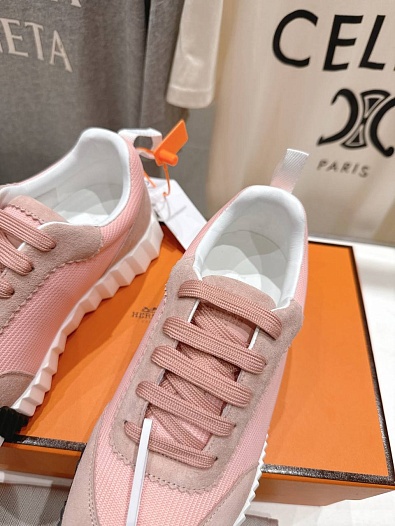 Женские кроссовки Hermes Bouncing  premium - Pink   