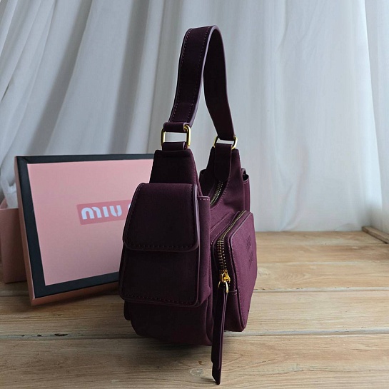 Женская замшевая сумка MIU MIU 21x12 см (2 расцветки)