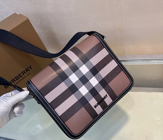 Кожаная сумка Burberry Alfred Premium 25.5x21.5x6.5 см   