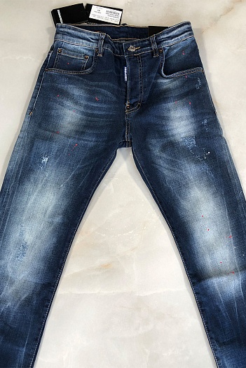 Мужские джинсы Dsquared2 paint splatter - Navy   