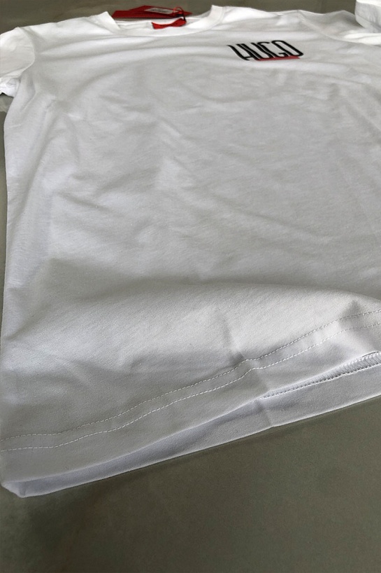 Мужская белая футболка Hugo Boss