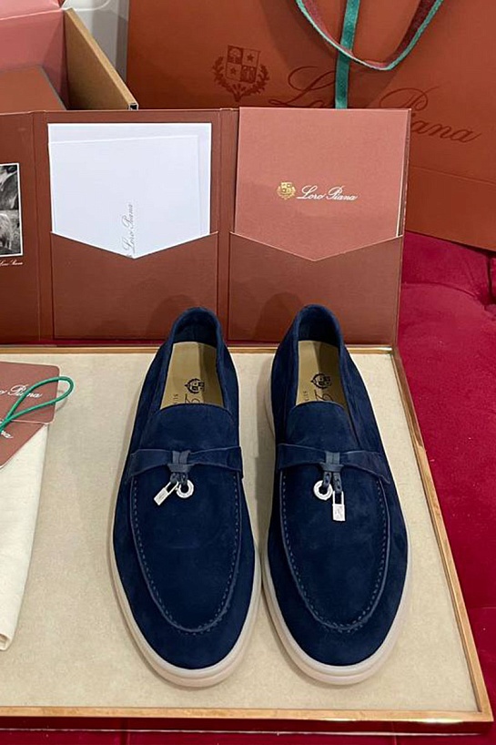 Женские замшевые лоферы Loro Piana Summer Charms Walk premium