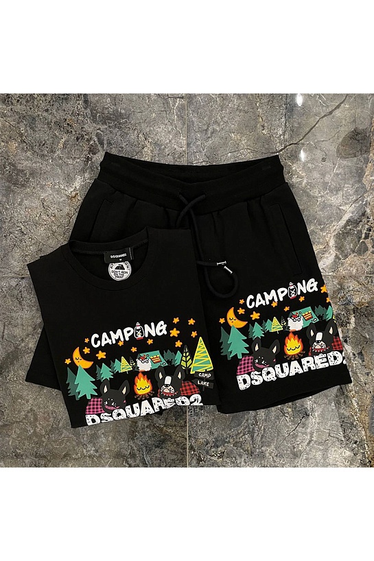 Мужские шорты Dsquared2 "Camping" - Black