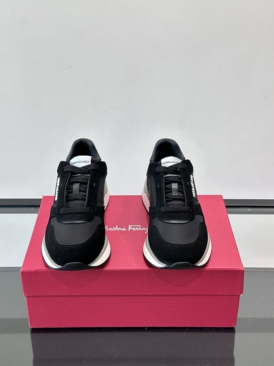 Мужские комбинированные кроссовки Salvatore Ferragamo