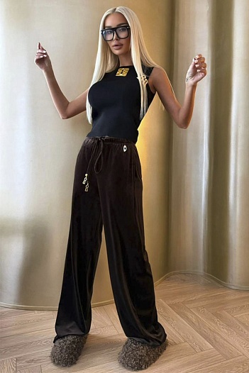 Женские брюки Schiaparelli premium - Brown   