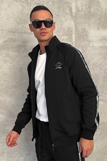 Чёрная кофта на молнии Paul & Shark   