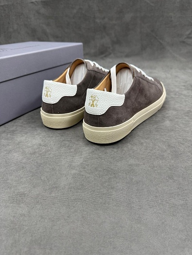 Мужские замшевые кроссовки Brunello Cucinelli   